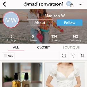 Check out @madisonwatson1 my daughter she is getting started up on Poshmark!